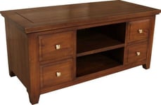 Mahogany Straight TV Unit / Solid Mahogany TV Stand New York Range NEW CBN060