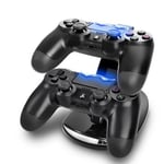 Support Chargeur pour 2 Manettes de PS4 Micro USB Playstation (NOIR)