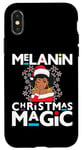 iPhone X/XS Black Mrs Clause Melanin Christmas Magic Natural Lace Front Case