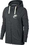 Nike W NSW Gym VNTG Hoodie FZ Sweat-Shirt Femme Anthracite/Sail FR : 2XL (Taille Fabricant : 2XL)