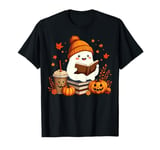 Cute Ghost Reading Book Lovers Halloween Ghost Coffee Cozy T-Shirt