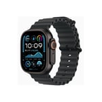 Apple Watch Ultra 2 - svart titan - smart klocka med Ocean-band - svart - 64 GB