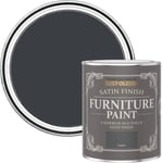 Rust-Oleum Dark Grey Furniture & Skirting Board Paint in Satin Finish - Graphite