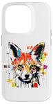 iPhone 14 Pro Colorful Fox Head Pop Art Painting Case