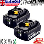 2X For Makita 18V 8.0Ah Battery LXT Li-Ion BL1830 BL1850 BL1860 BL1815 197280-8