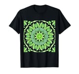 Ailanthus Leaves Pattern Design Cut Out Lime And Tea T-Shirt