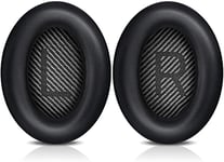 BINGLE Bose Replacement Earpads for QuietComfort 15 QC15 QC25 QC2 QC35/Ae2 Ae2i Ae2w/SoundTrue & SoundLink and Quiet Comfort 35 II (QC35 II),Ear Pads Cushions with Softer Leather(Black)