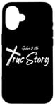 iPhone 16 Inspiring Saying John 3:16 True Story Christian Verse Bible Case