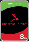 IronWolf Pro, 8 to, Disque Dur d'entreprise Interne NAS HDD - CMR, 3,5"", SATA 6 Gbits/s, 7 200 TR/Min, 256 Mo de mémoire Cache, Rescue Services (ST8000NT001)