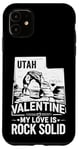 Coque pour iPhone 11 Utah Valentine Mon amour est solide