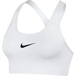 Nike Women's Pro Classic Sports Bra, White (White/Black), XS