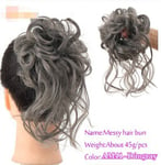 Women Messy Bun Curly Scrunchie Hair Elastic Band Chignon Hair Donut Hair Pieces