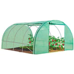 Serre Tunnel De Jardin 4 Saisons 12 M² Verte Gamme Maraîchère Zebra 4x3m