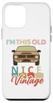 Coque pour iPhone 12 mini I'm This Old Nice Voiture Vintage Hommes Femmes Drôle Rétro Cars Fun