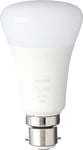 Philips Hue White Smart Bulb Twin Pack LED [B22 Bayonet Cap] - 800 Lumens...