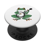 Cottagecore Guitare vintage en forme de grenouille PopSockets PopGrip Interchangeable