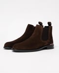 Tommy Hilfiger Core RWB Mens Suede Chelsea Boots - Brown - Size UK 8