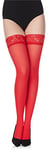 Merry Style Collant Bas Autofixant en Microfibre Lingerie Sexy Sous-vêtements Femme 40 DEN MS 791 (Rouge-791, XL-XXL)