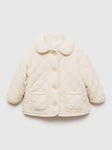 Mango Baby Husky Fleece Lined Anorak, Light Beige