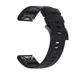 Klockarmband för Garmin Fenix 7S/6S/5S, Garmin Instinct 2s 20 mm Svart