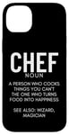 Coque pour iPhone 14 Plus Définition du chef Funny Cook Cooking Chefs