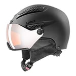 uvex Hlmt 600 Visor - Ski Helmet for Men and Women - Visor - Individual Fit - Black Matt - 57-59 cm