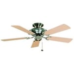 Fantasia Mayfair 42inch. Ceiling Fan with Washed Oak/ Matt Maple Blade - Stainless Steel - 110866