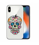 Coque iphone XR mort mexicaine calavera transparente