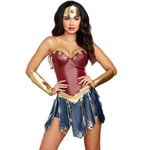 Wonder Woman Cosplay Party Costume Set Fancy Dress Outfit Set Women Gifts -a XL