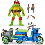 Tortues Ninja, Véhicule avec Figurine Exclusive de 12 cm, avec Fonction Combat, Modèle aléatoire, Jouet pour Enfants dès 4 Ans, Giochi Preziosi, TU803