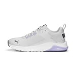 PUMA Unisex Adults' Fashion Shoes ELECTRON E Trainers & Sneakers, FEATHER GRAY-PURPLE CHARCOAL-VIVID VIOLET, 42