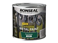 Ronseal Direct to Metal Paint Rural Green Gloss 250ml