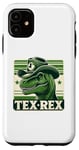 Coque pour iPhone 11 Texas T-Rex Dino, Tex Rex, citations amusantes du Texas