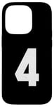 iPhone 14 Pro #4 Jersey Varsity Uniform Number Sport Case