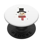 Happy Snowman Winter Snow Cold Frozen PopSockets Swappable PopGrip