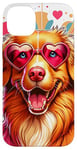 Coque pour iPhone 14 Plus Nova Scotia Duck Tolling Retriever Dog St Valentin Art