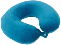 Travel Neck Pillow Memory Foam Soft Support Cushion Plane Flight Sleep Car Blue