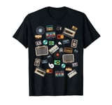 Cassette Tapes Mixtapes 1980s Radio Music Vintage T-Shirt