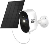 AOSU 2K Security Camera Outdoor Wireless, Battery Operated With Solar Panel 