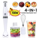 700W Powerful Stick Blender Whisk/Mixer/Chopper Curry Puree 2 Speed +Turbo 1.05L