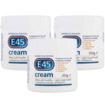 E45 Dermatological Moisturising Cream Sensitive Dry Skin Body Care Pack 3 x 350g