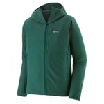 Patagonia M's R1 TechFace Fitz Roy Trout Hoody, Conifer Green - XL