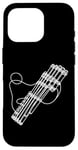 Coque pour iPhone 16 Pro Pan Flûtes Line Art For Musiciens Pan Flûte