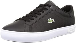 Lacoste Men's Powercourt 222 5 SMA Sneaker, Blk Wht, 6 UK