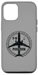 Coque pour iPhone 12/12 Pro P-8 Poseidon Avion militaire style vintage avant et arrière