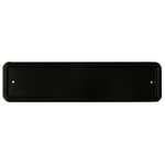 Blank Plate Name Wall House Door Number Plaque Aluminium Sign No Ball Game Black