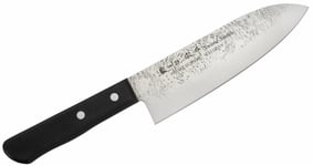 Santoku-veitsi 17 cm Satake Nashiji Musta Pakkaus