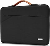 TECOOL 13.3 Inch Laptop Case Sleeve for MacBook Air/Pro 13 M3 M2 M1 2012-2024, MacBook Pro 14 M3 M2 M1 Pro/Max 2021-2023, 13,3 Acer HP Lenovo Dell Notebook, 13.5 Surface Laptop 5/4, Black