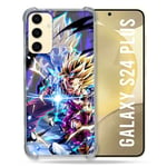 Cokitec Coque Renforcée pour Samsung Galaxy S24 Plus Manga Dragon Ball Sangohan Duo