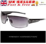 French Connection FCUK FCU556 Wrap Men's Sunglasses Gunmetal One Size